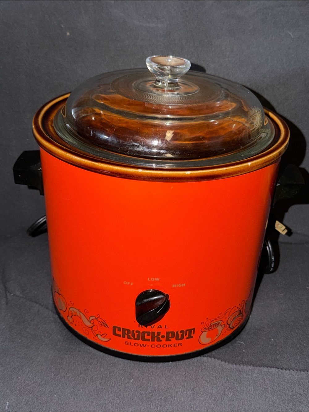 Rival Crock Pot Slow Cooker 1970’s Era Vintage Wired As Is Tested Works Great US